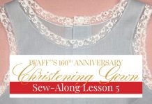 pfaff sew-along lesson 5
