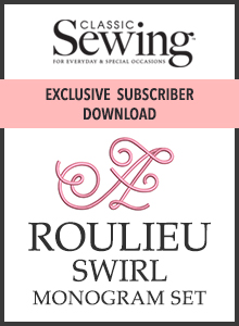Roulieu Swirl Monogram Set