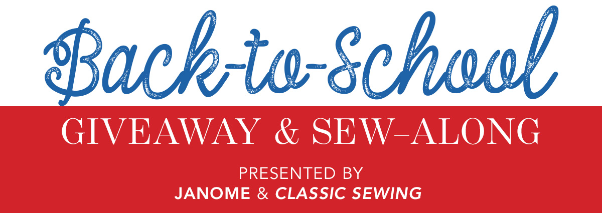 Back to School Giveaway and Sew-Along